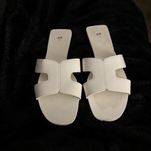 H&M White Sandals